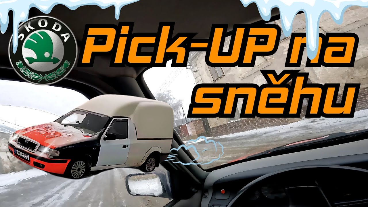 Škoda Felicia Pick-UP 1.3 MPI - PowerSlides and POV test drive na sněhu