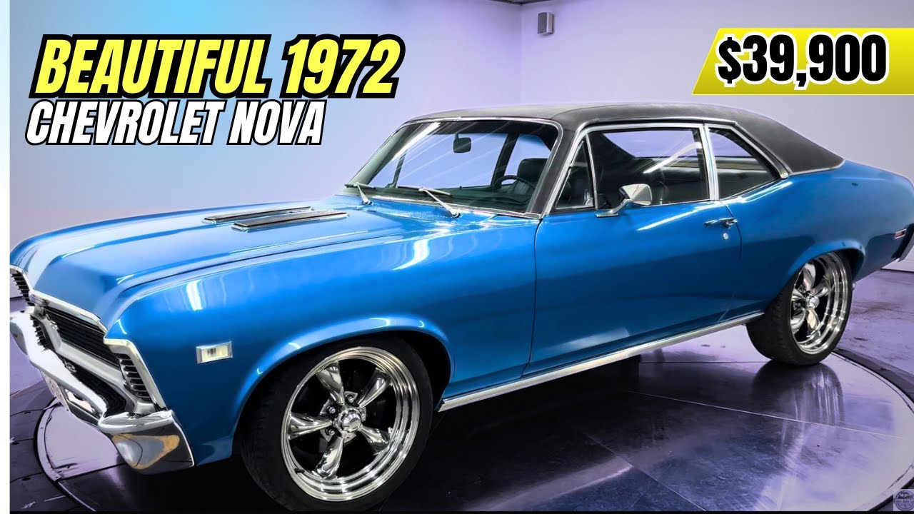 Великолепный Chevrolet Nova 1972 года | Компактный двигатель V8 | Надежный классический маслкар |...
