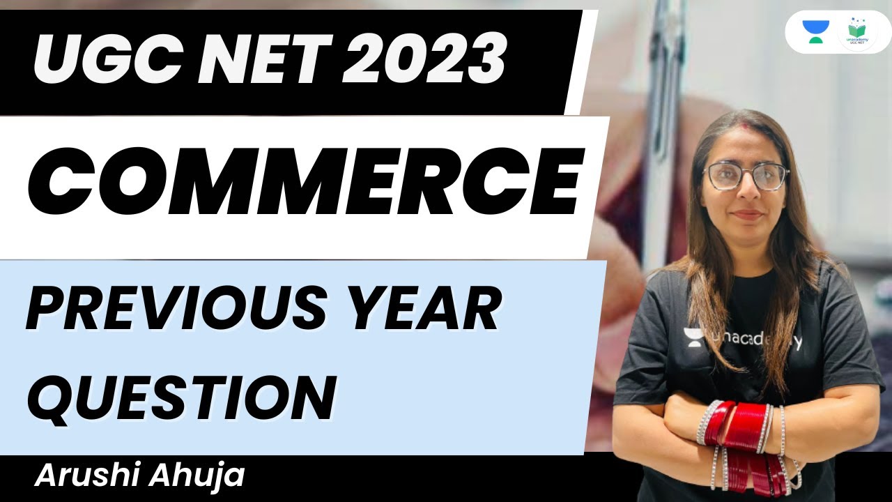 Commerce | Previous year Question | UGC NET 2023 | Arushi Ahuja