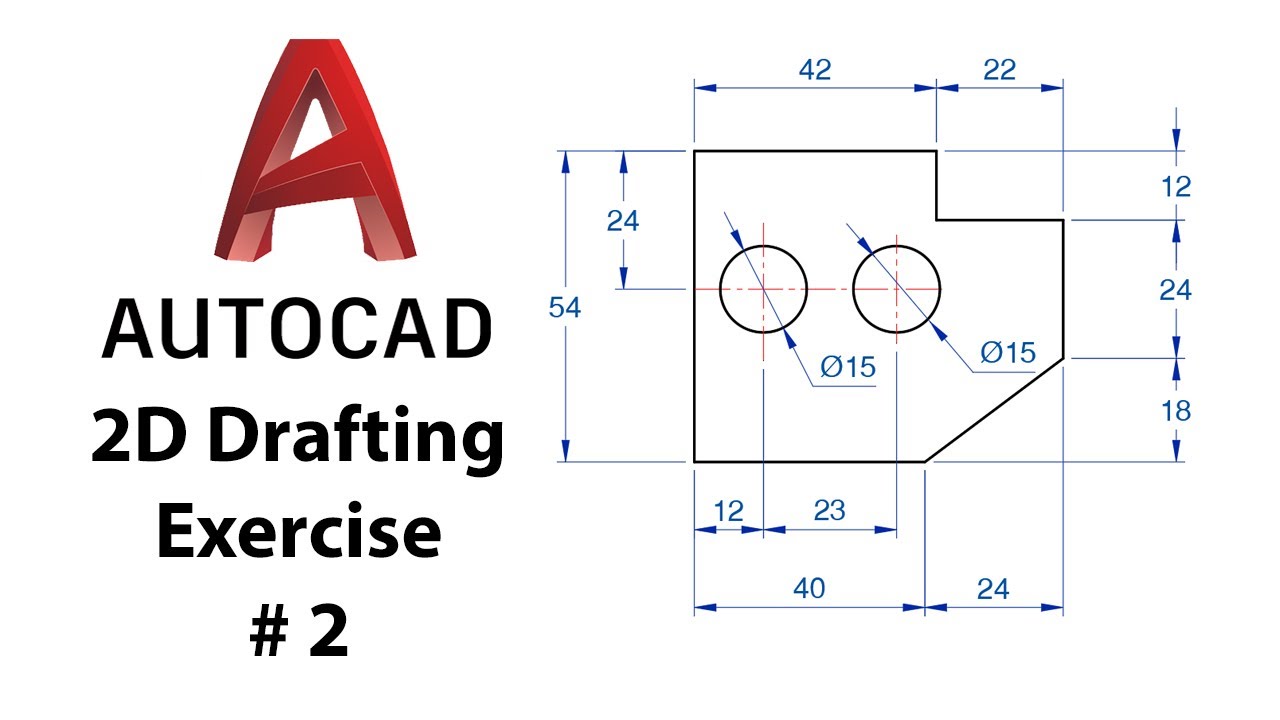 AutoCAD 2D Drafting Exercise # 2 - Basic to Advance in Hindi