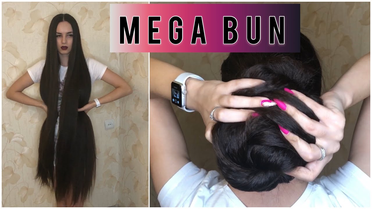 Mila’s Crazy Thick Hair Huge Hair Bun