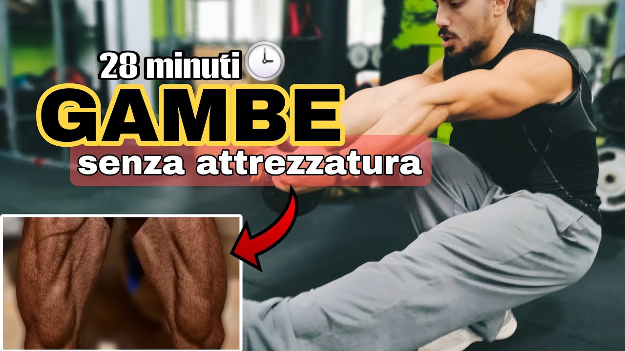Distruggi le GAMBE in 28 MINUTI // Senza Attrezzatura, ovunque (HOME LEGs WORKOUT)