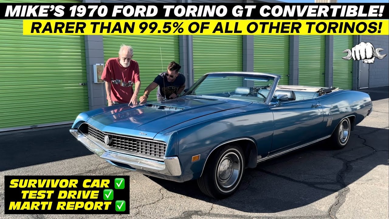 1970 FORD TORINO GT CONVERTIBLE!  Why Is It Rarer Than 99.5% Of All Torino’s?