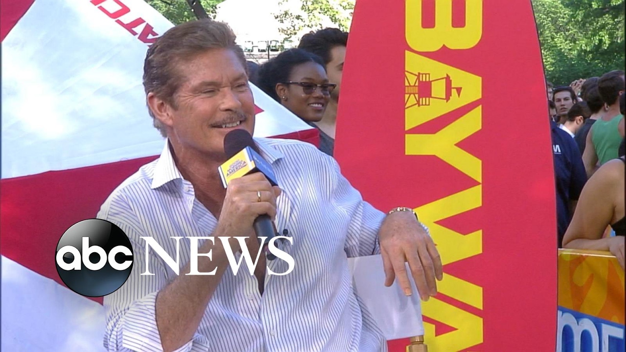 David Hasselhoff hit the gym for 6 weeks to work with 'The Rock' in 'Baywatch'