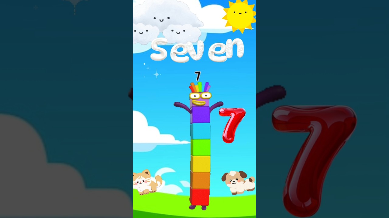 Я счастливый номер 7 | Numberblocks 7 