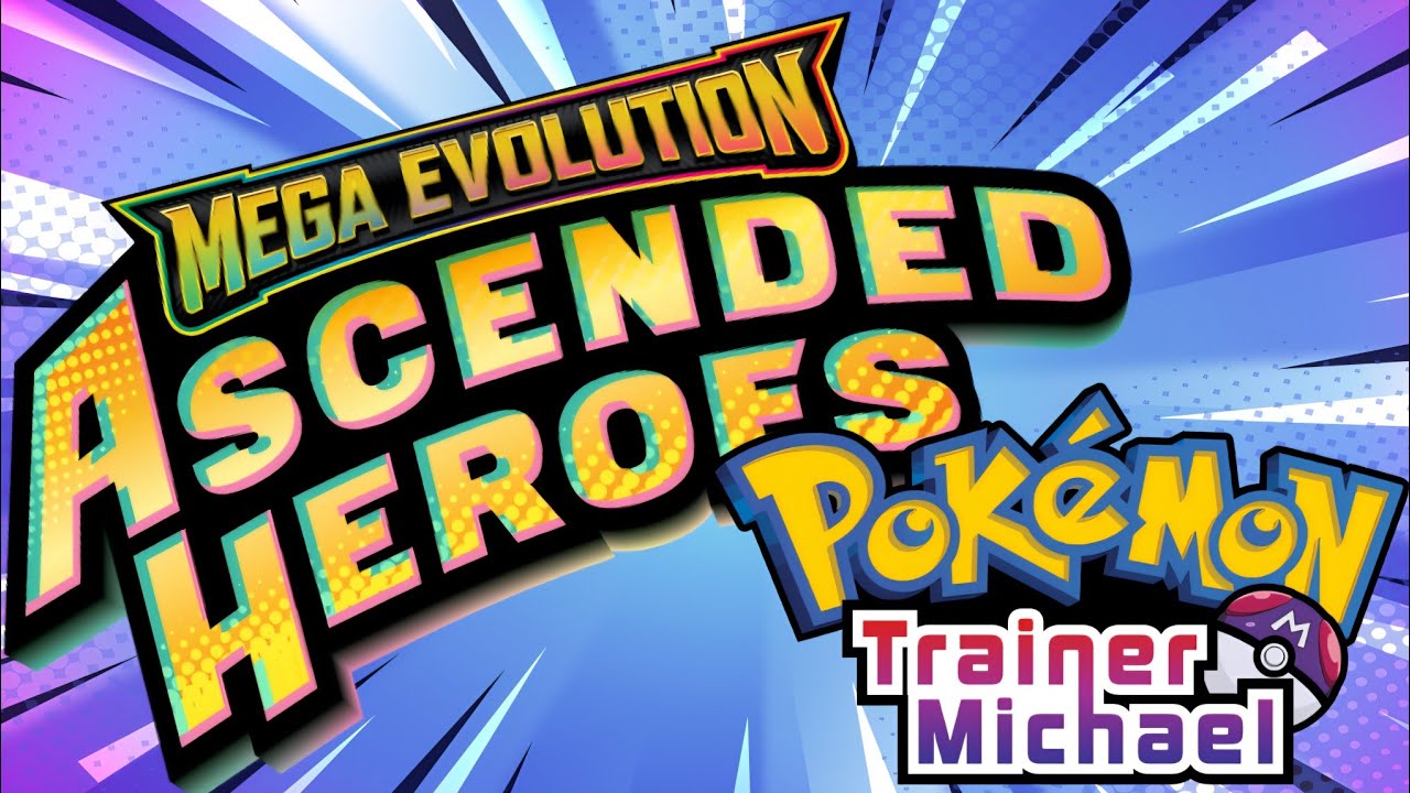 Pokémon Trainer Michael opening the NEW set mega evolution ascended heroes! 2x2pack blisters!