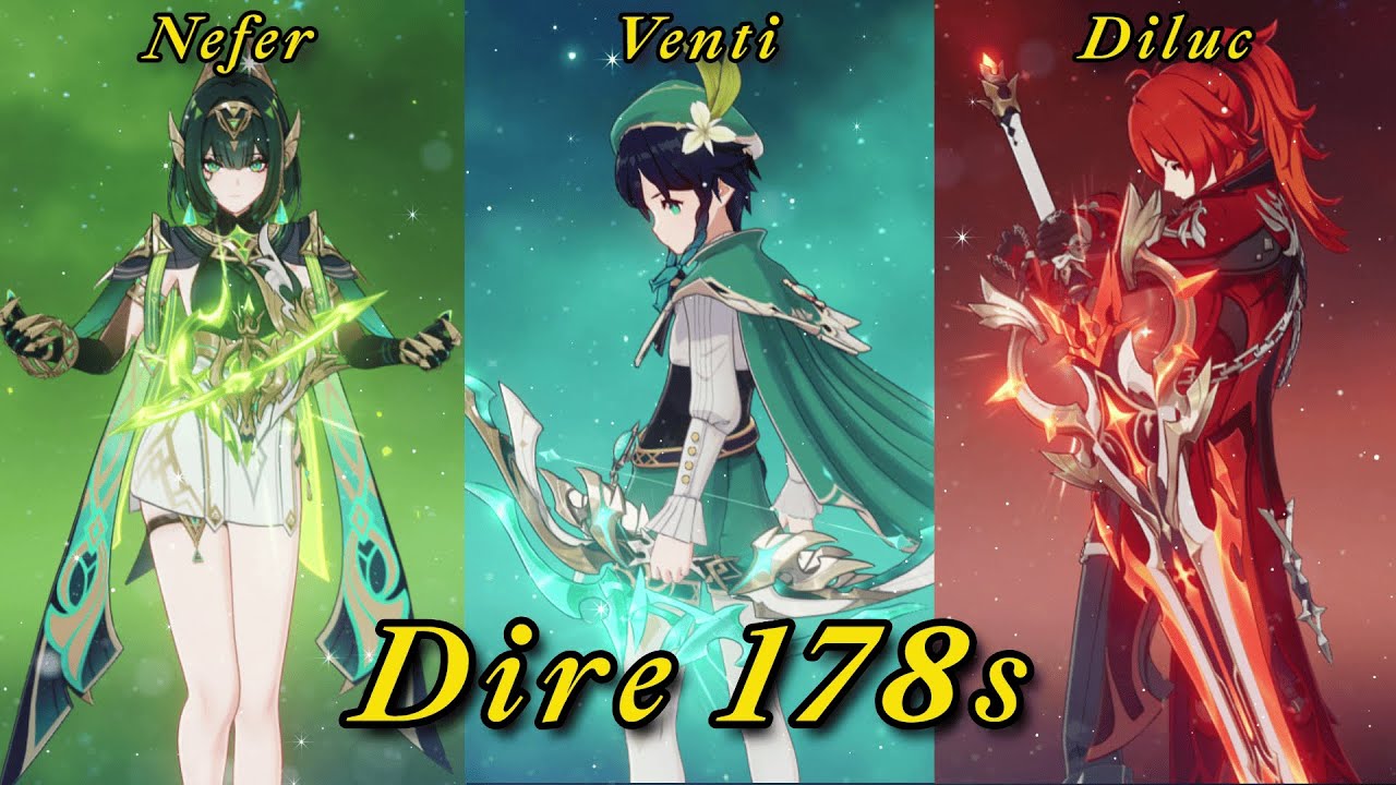 LunaⅢ 幽境の激戦Ⅵ アルティメット ネフェル-ウェンティ-ディルック軸 178s / 6.2 Stygian Onslaught Lv6 Dire Nefer, Venti, Diluc