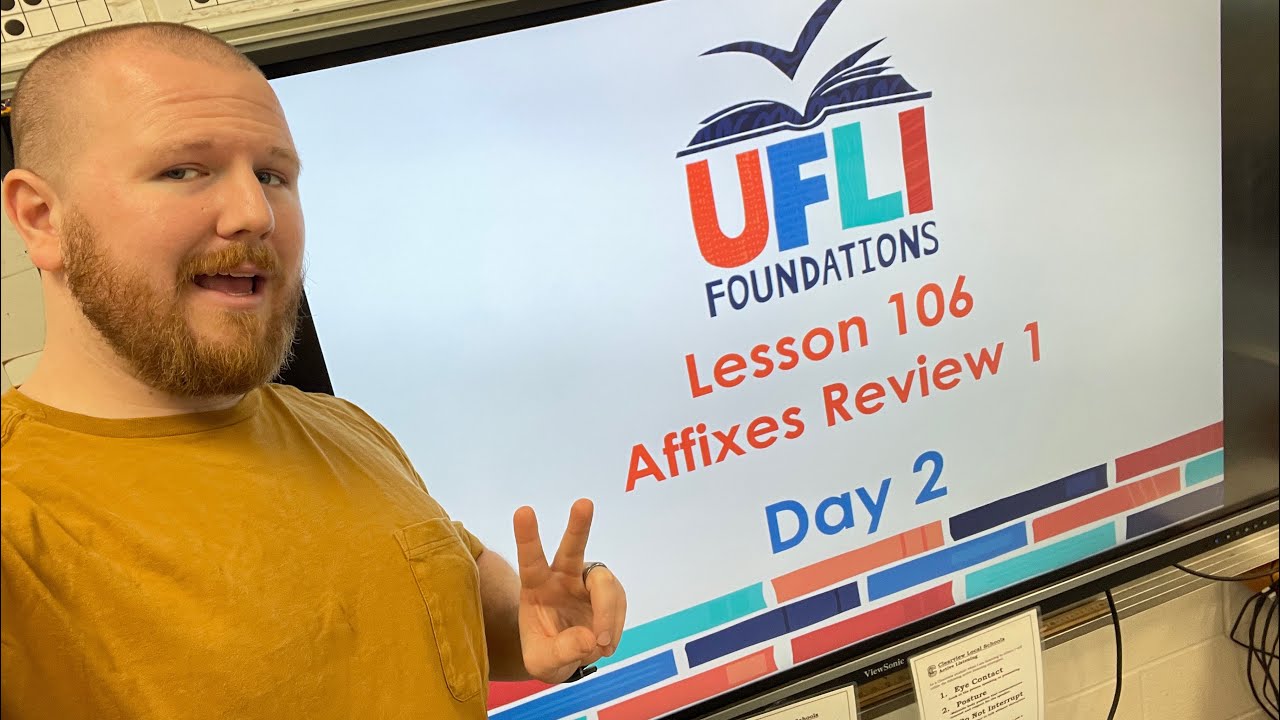 Mr. Holland’s UFLI Lesson 106 (Affixes Review 1) Day 2