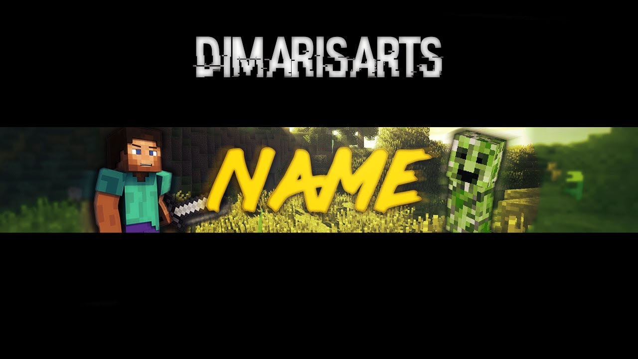 SpeedDesign - Шапка для YouTube в Cтиле MineCraft (MineCraft Banner for YouTube)