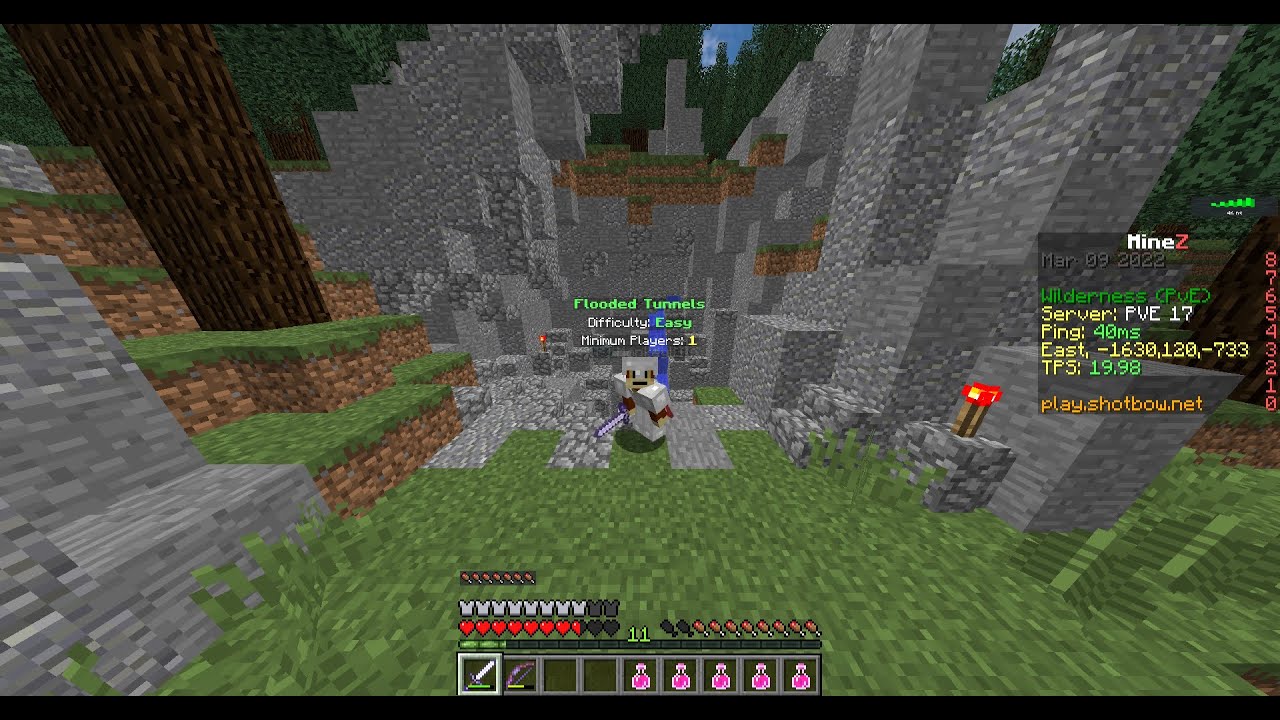 MineZ Solo Flooded Tunnels 2022 (Speedrun)