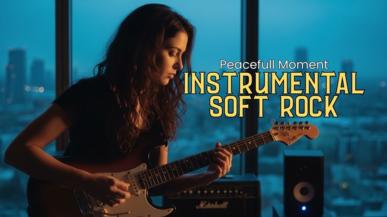 Lonely City Lights — Emotional Slow Rock Guitar for Peaceful Solitude
