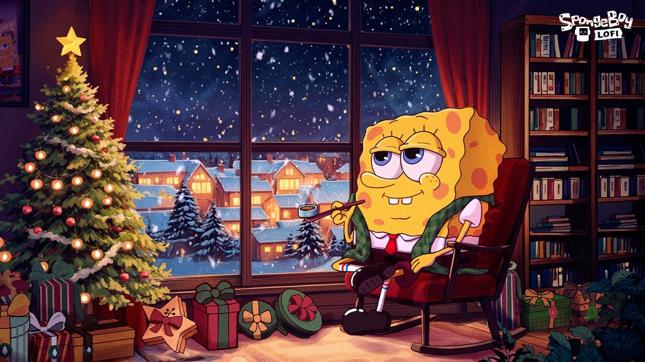 Waiting for Santa 🎅 Silent Night Aesthetic Lofi  [chill lo-fi hip hop beats]