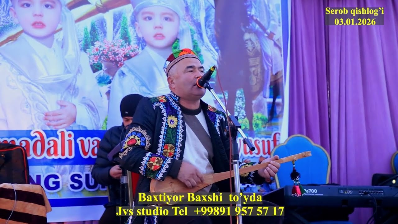 Baxtiyor Baxshi  Dilmurod rayisni sunnat to'yida Jvs studio Qashqadaryoda 5-ming kishilik to'y