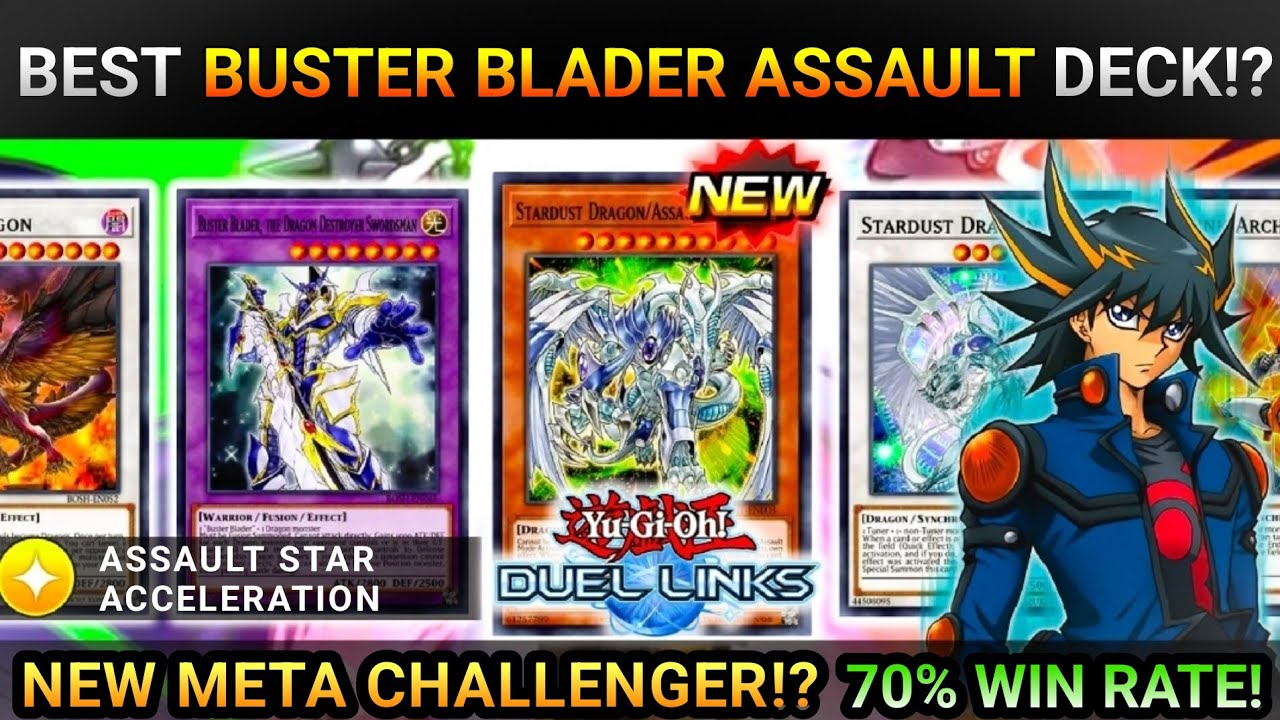 NEW META CHALLENGER!? | *NEW* Best Buster Blader Assault deck!? | 70% Win Rate! [yugioh duel links]