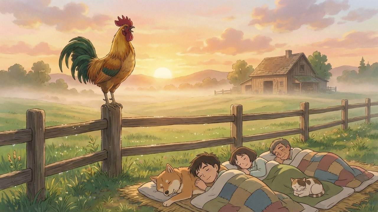 Peaceful Farm Life 🌾 | Cozy Countryside ASMR Animation (Ghibli Inspired).