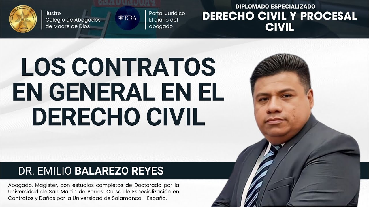 LOS CONTRATOS EN GENERAL EN EL DERECHO CIVIL - EMILIO BALAREZO REYES