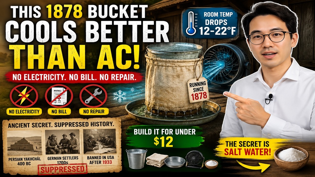 🔥 They Called It &ldquo;Primitive&rdquo; &mdash; But This 1878 Cooling Bucket Beats Modern AC 😳❄️.