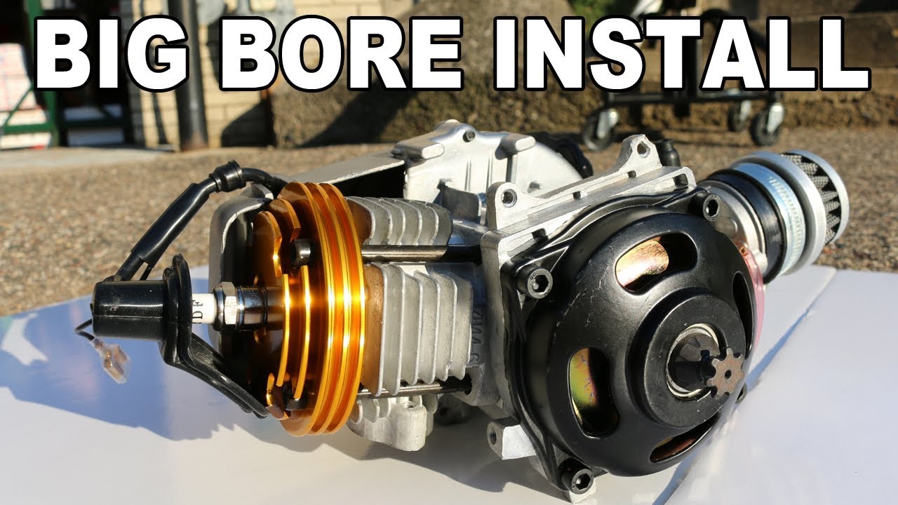 Комплект BIG BORE установлен на двигатель 47 см³ и 49 см³! Каждый шаг включен