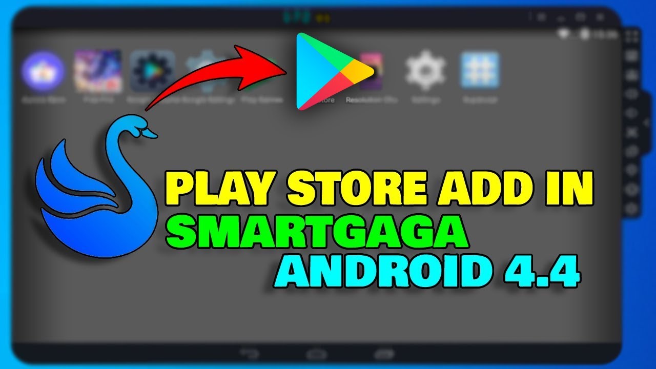 How To Install Google Play Store In Smartgaga Android Version 4.4 | Download Game With Play Store |