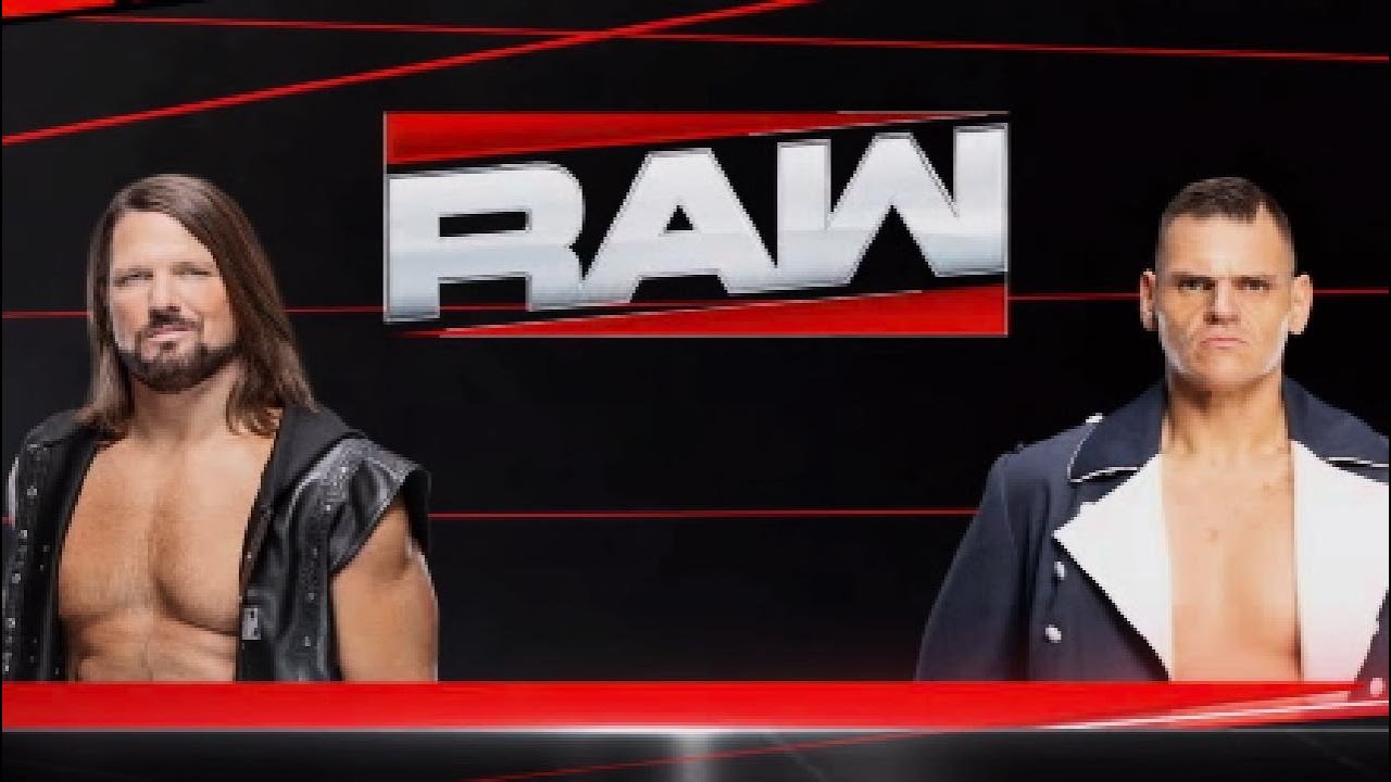 Gunther VS AJ styles  2026 RAW