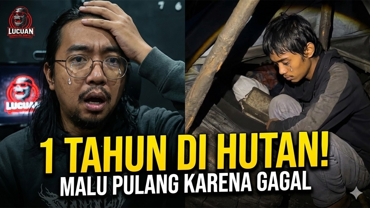 1 TAHUN HIDUP DI HUTAN!! Malu Kuliah Gagal, Mahasiswa Ini Nekat Jadi 