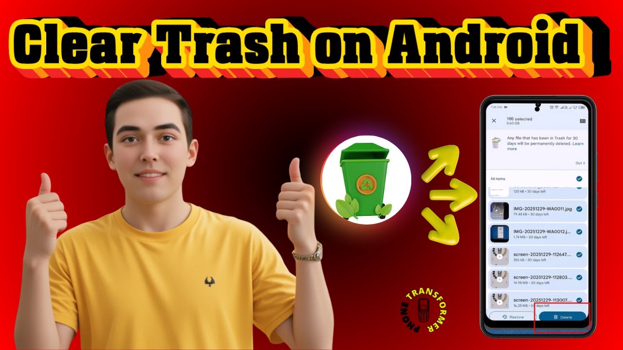 Как очистить корзину на Android | Освободить место в памяти (2026)