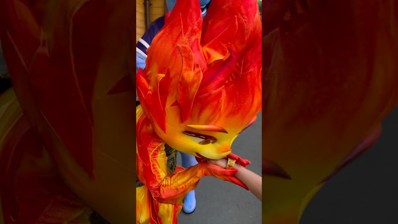 Ember & Wade @Disneyland  #elemental #pixar #Ember #Wade #disney #Disneyland