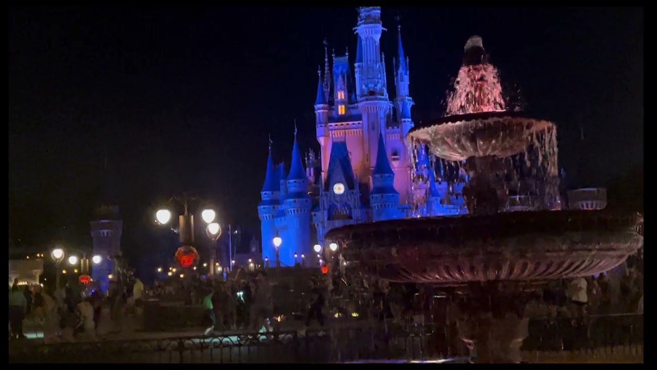 8 Hours of Rain at Night | Theme Park Castle Ambience (Low Light)