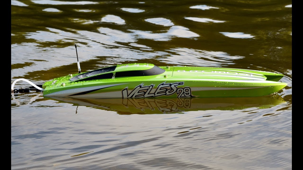 ProBoat Veles 29 Hits 75mph (121kmh) stock!!