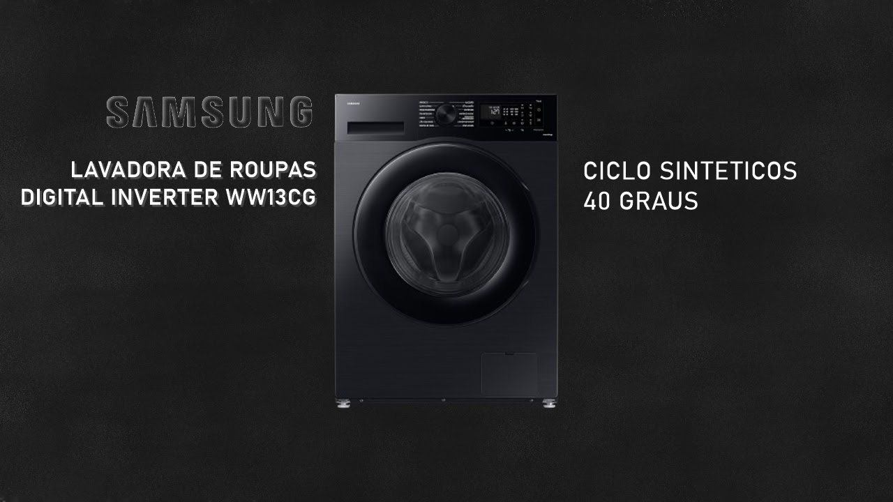 Lavadora de Roupas SAMSUNG 13KG WW13CG CICLO SINTÉTICOS
