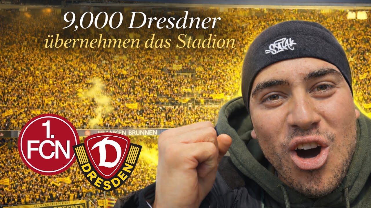 9000 Dresdner in N&uuml;rnberg 🔥🖤💛 | 1.FC N&uuml;rnberg vs. Dynamo Dresden | Stadionvlog