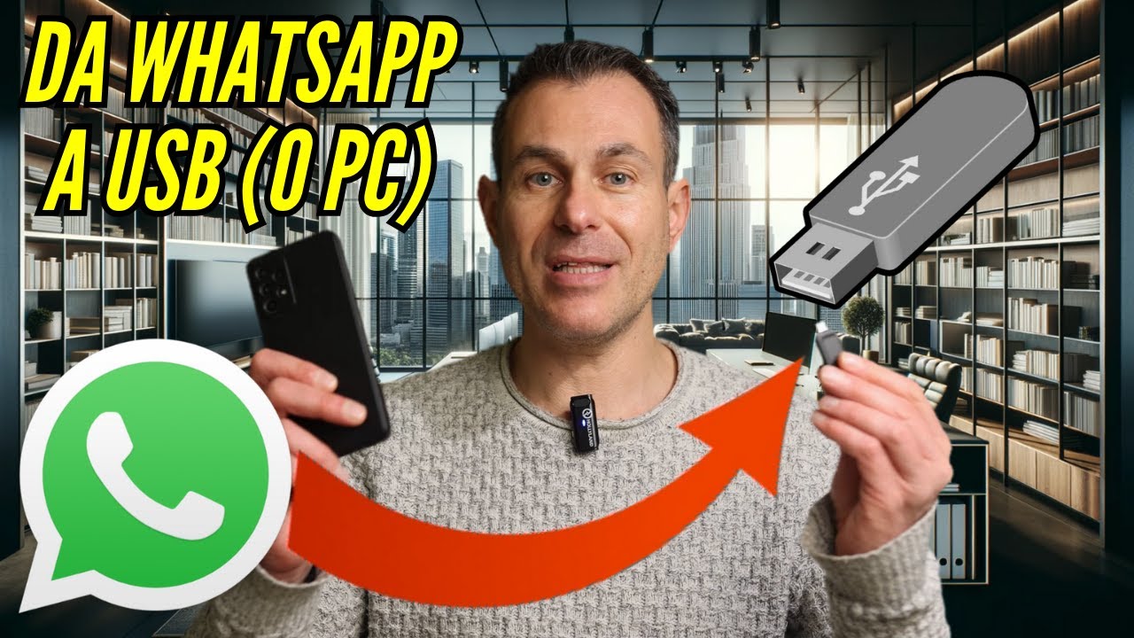 Come TRASFERIRE VIDEO e FOTO di WHATSAPP al PC o chiavetta USB (metodo Android)