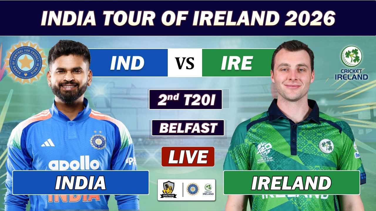 INDIA vs IRELAND 2nd T20 MATCH LIVE COMMENTARY | IND VS IRE LIVE | IND MATCH LIVE TODAY | IND 3 OV