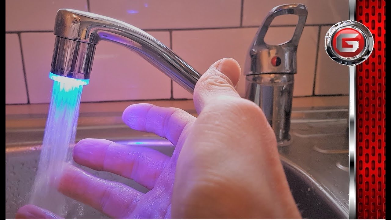 RC F01 Faucet LED Kitchen Light - Water Stream Glow Bathroom Tap