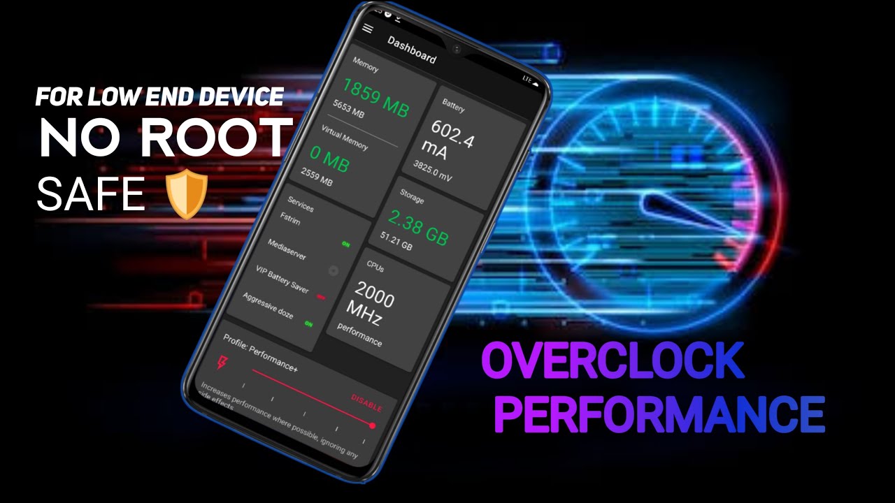 WITHOUT ROOT | OVERCLOCK PERFORMANCE BOOST RAM & CPU SPEED NO ROOT ONE APP | Boost speed Low Device