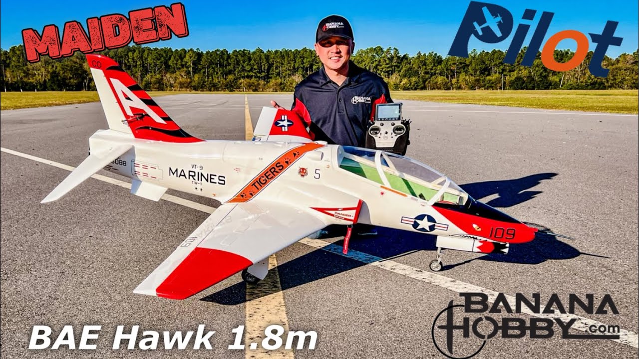 Pilot-RC BAE Hawk 1.8m maiden flight #aviation #airplane #rcjet #rcturbine #turbinejet #modeljet 