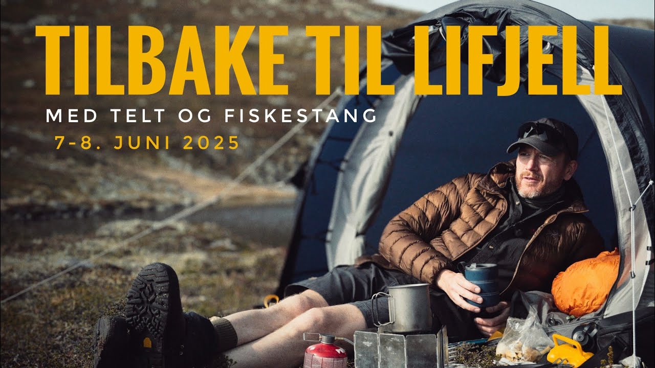 Tilbake til Lifjell med telt og fiskestang - 7-8. juni 2025 - Fra Grimås og innover til Holmetjønn
