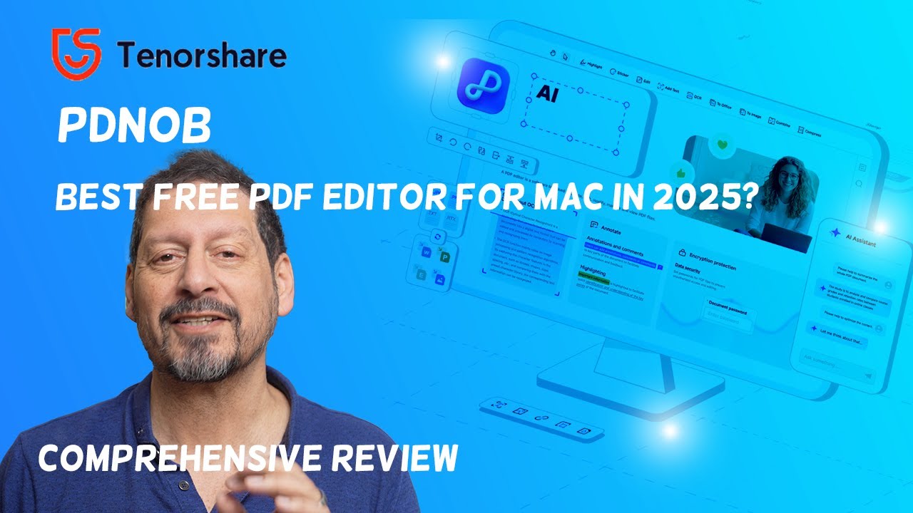 Best Free PDF Editor for Mac in  2025? | Comprehensive Review | Tenorshare PDNob