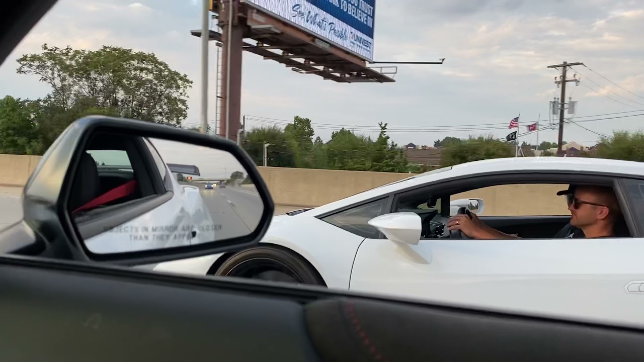 Camaro Zl1 1le vs huracan twin turbo roll race