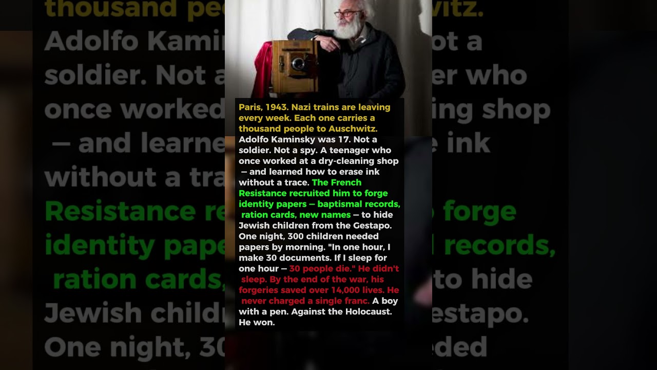 He Was 17. His Fake Papers Saved 14,000 Jews From the Nazi Death Camps.