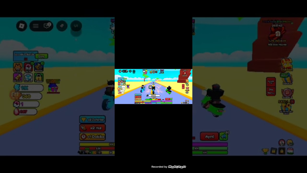 Motor yarışı oynadım {roblox}