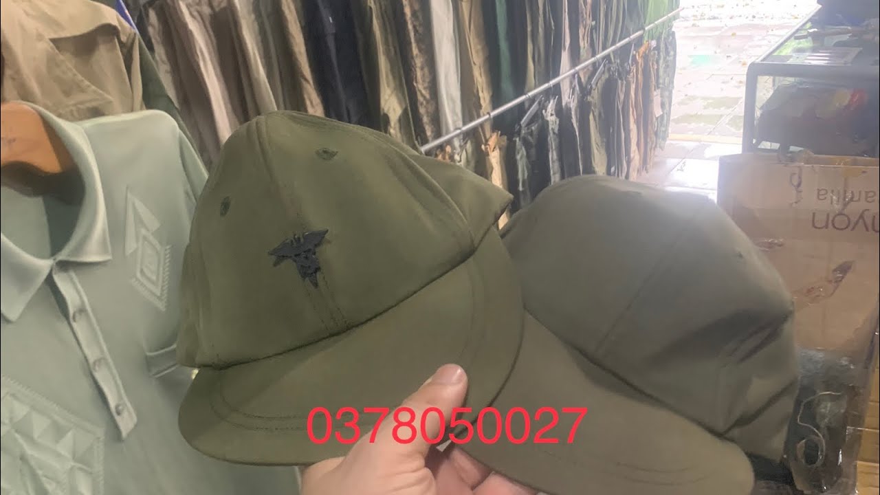 2 chiếc mũ 6 m&uacute;i lưới cao h&agrave;ng chuẩn Mỹ xưa 0378050027