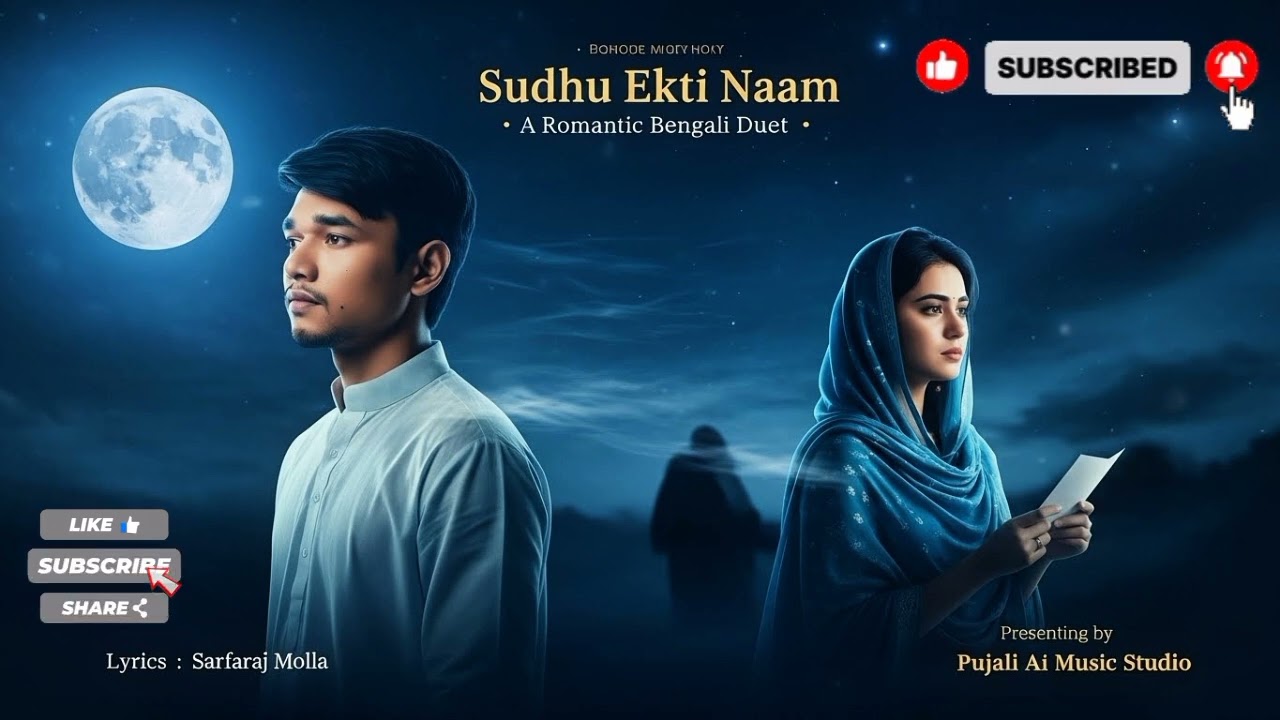 Sudhu Ekti Naam | Bangla Romantic Duet Song | Full Romantic Love Song | Pujali Ai Music Studio