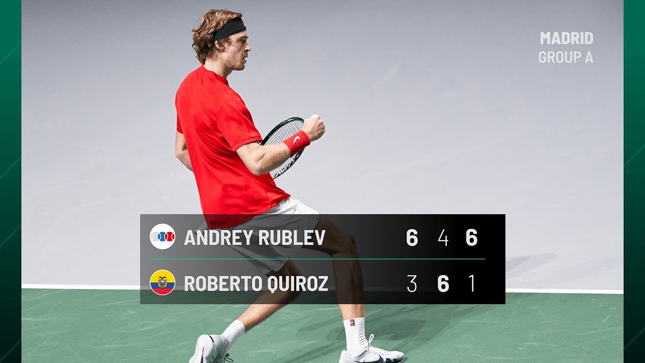 Rublev vs Quiroz | RTF vs ECUADOR | Group A Match 1 Highlights