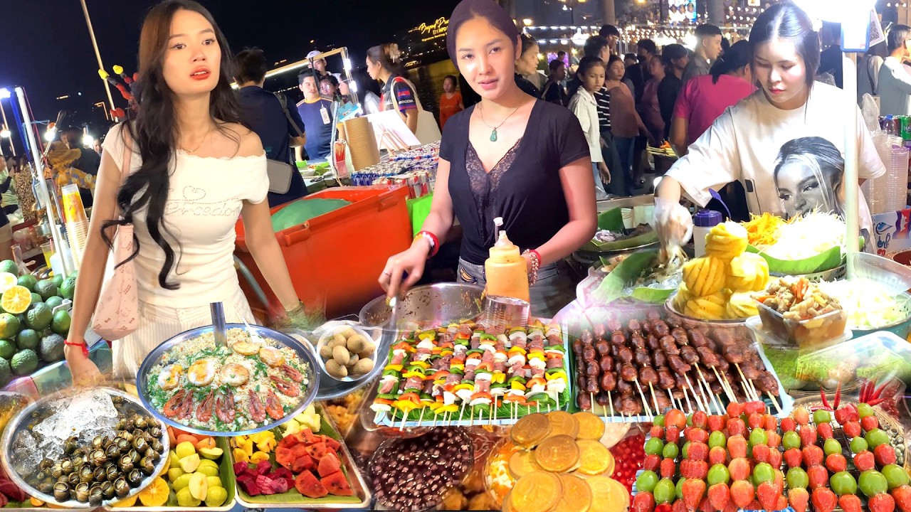 Best Famous Street Food in Phnom Penh, Chack Tomuk Walk Street​ @ ​Happy Valentine's Day 2026!