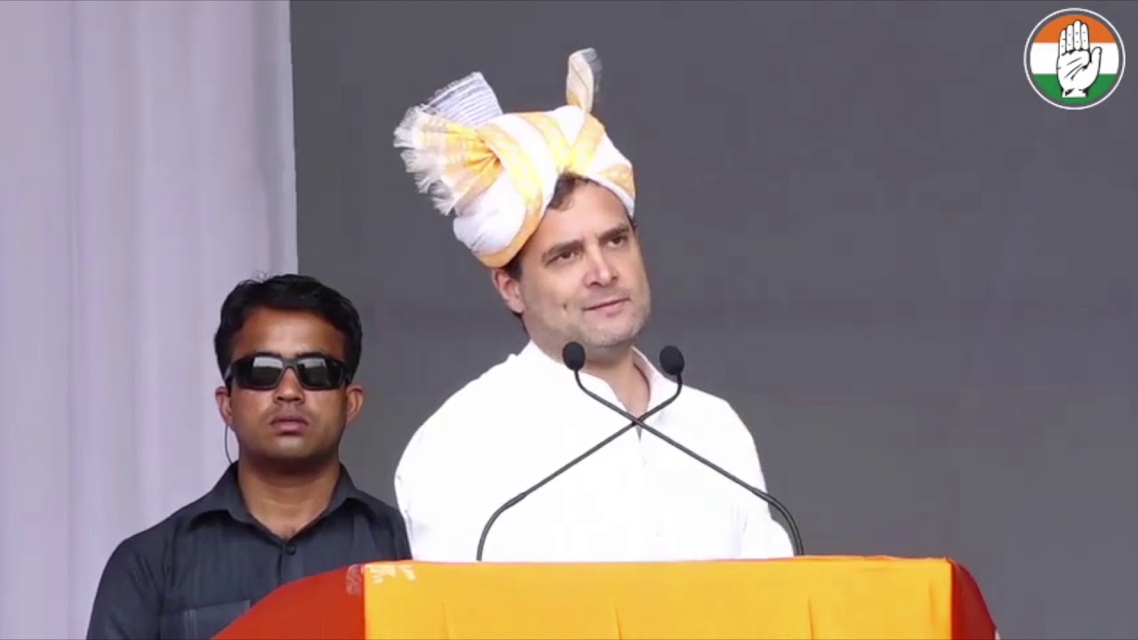 Congress President Rahul Gandhi addresses public meeting in Imphal, Manipur