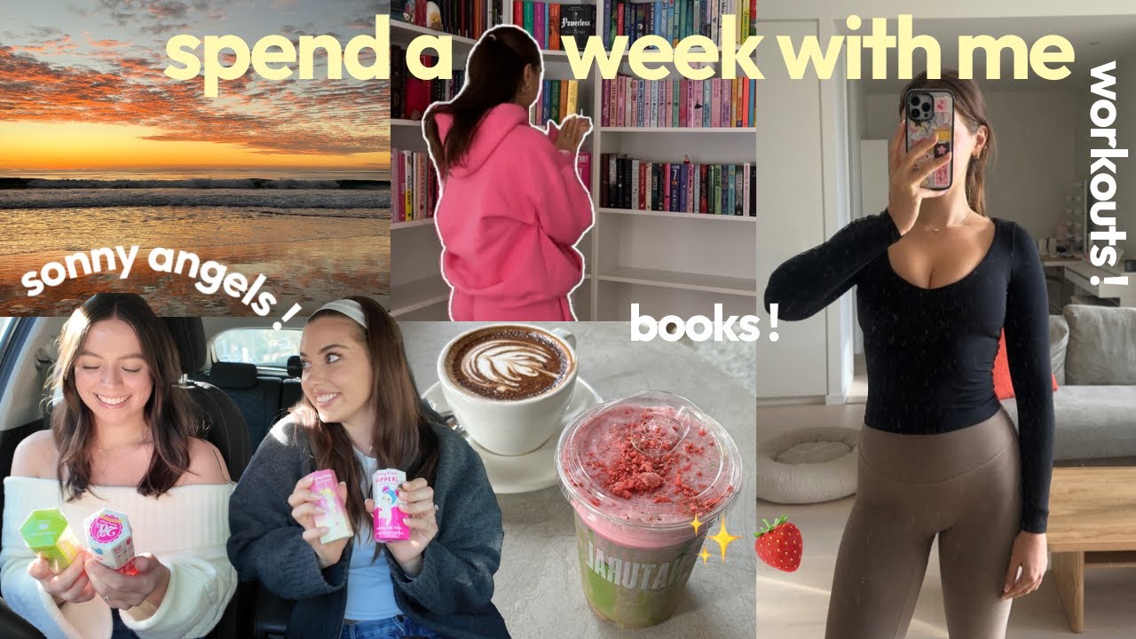 vlog: spend a week with me! 🍒 book club, friends, new workouts, facetime chats