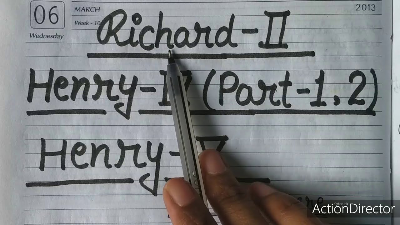 RICHARD II, KING HENRY IV (BY SHAKESPEARE) || QUIZ || QUESTIONS || DESCRIBED IN HINDI || PART - 1