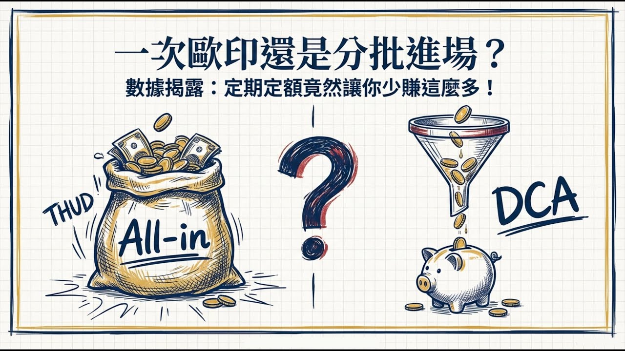 Vanguard 研究公開：單筆投入 vs 定期定額，誰才是真正的獲利王？含 0050 回測數據