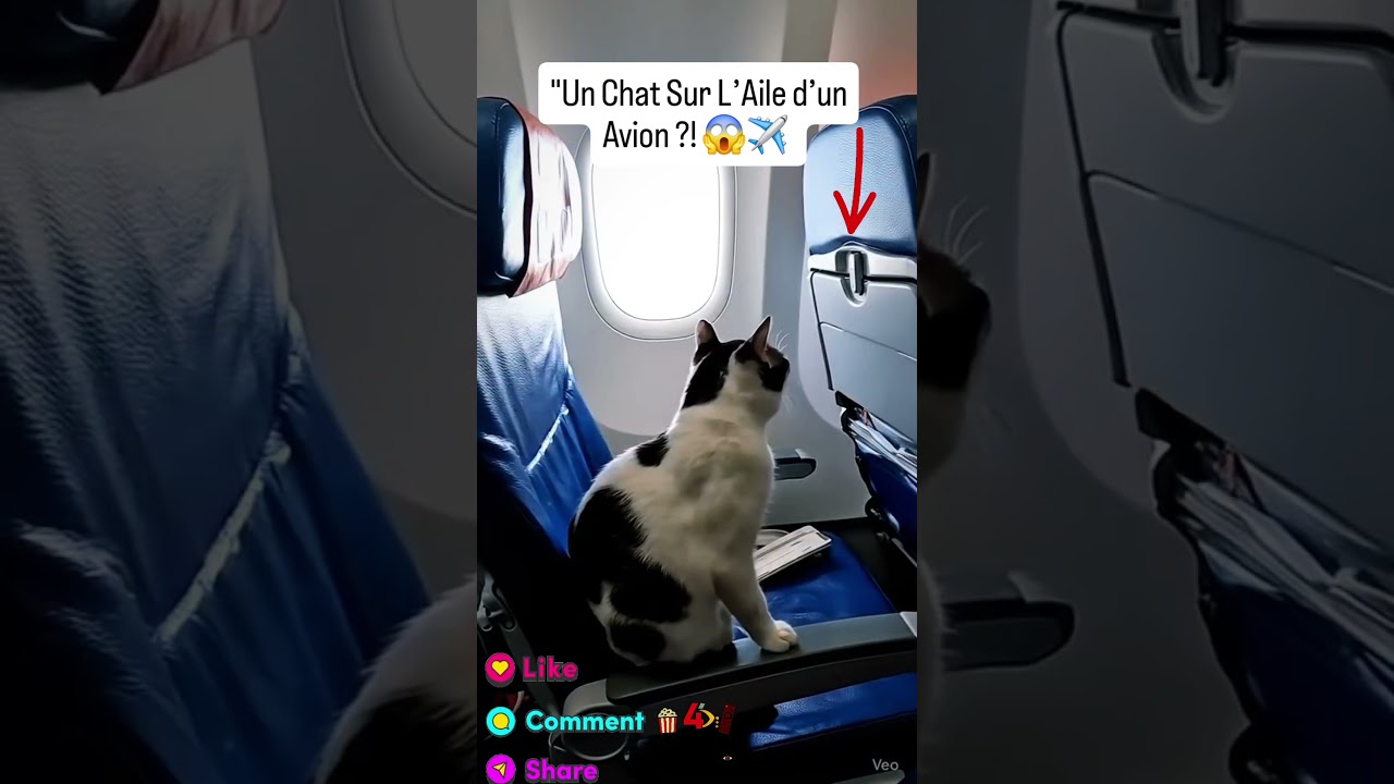 prt2 "Un Chat Sur L’Aile d’un Avion ?! 😱✈️ 
